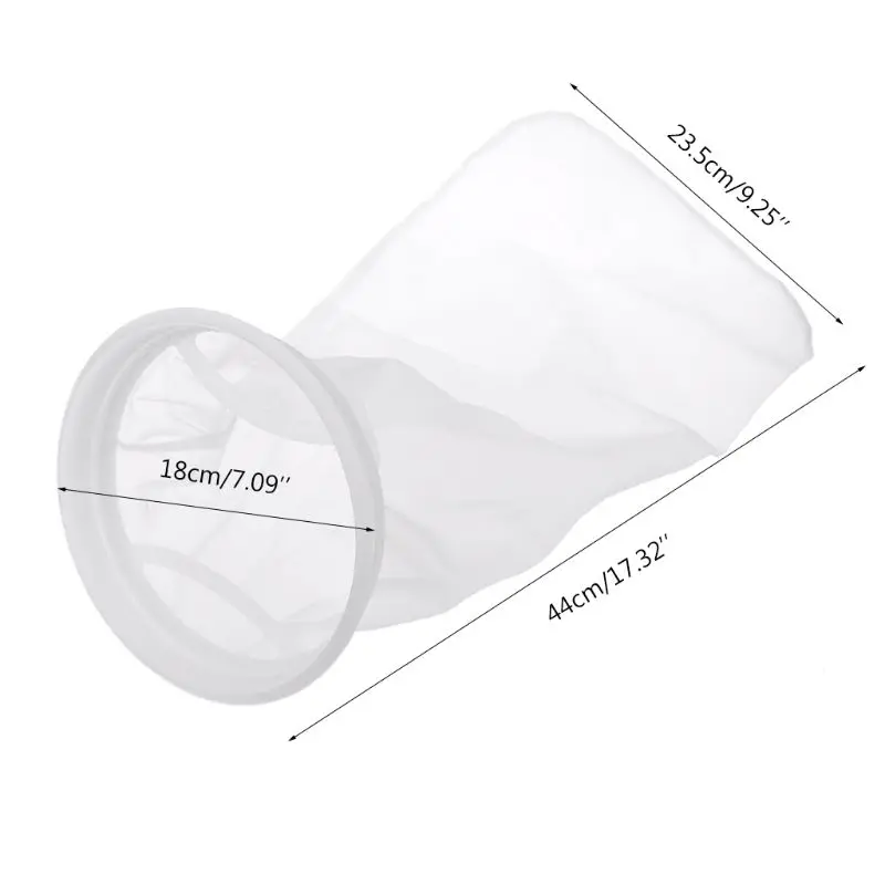 

Nylon Mesh Filter Sock Bag Aquarium Marine Sump Fish Tank Filter Bag Replacement