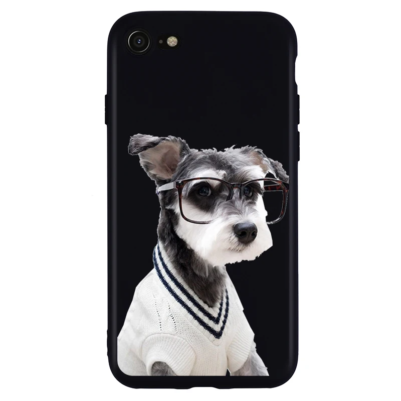 Чехол для iPhone X Xs Max XR 11 Pro с рисунком милой собаки чехлы 8 7 6 6S Plus мягкий чехол из ТПУ