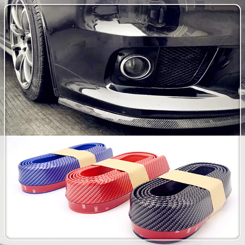 Автомобильные полоски для губ разветвитель спойлер двери бампера углеродного