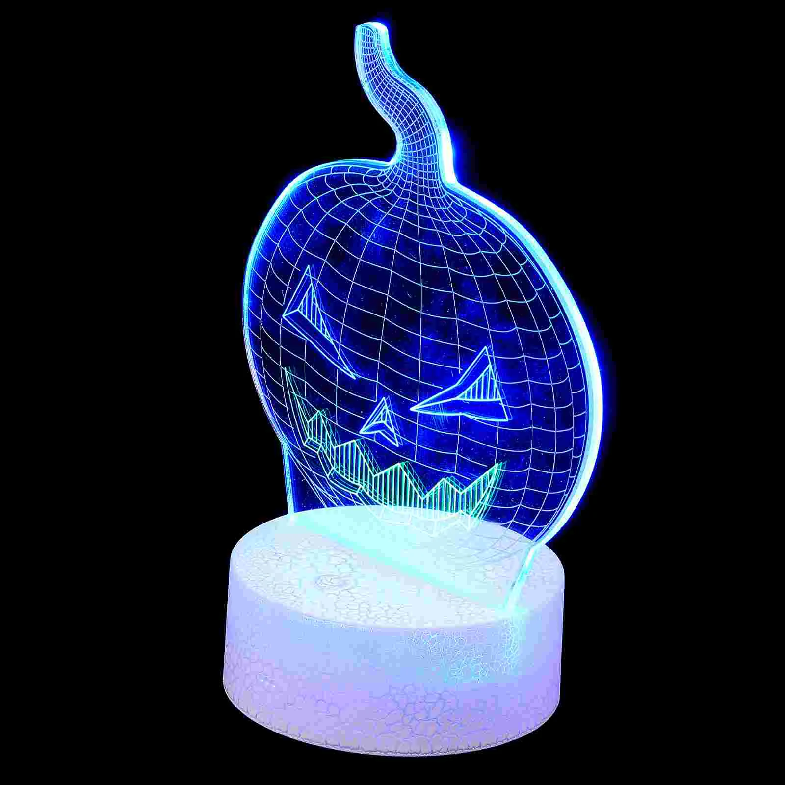 

3D Визуальный ночсветильник дизайн тыквы светильник ПА для домашнего декора прикроватная Сенсорная лампа