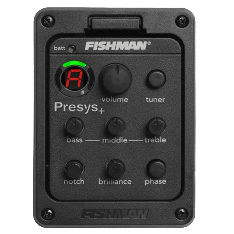 Fishman 201 эквалайзер акустика пьезо pick Up гитарный тюнер черный цвет Запчасти для