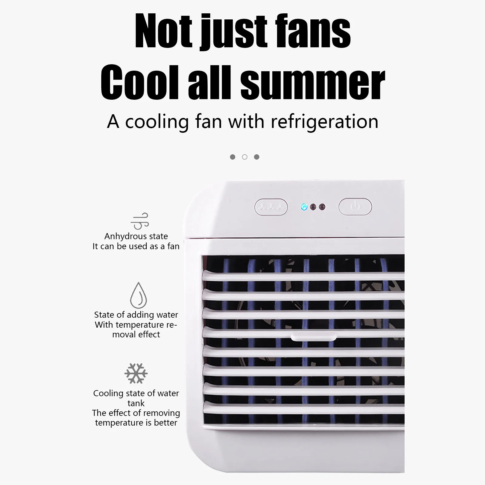

Fan Mini Air Conditioner Cooling Fans Portable Air Cooler Usb Portable Desktop Silent Spray Refrigeration Ventilador Portatil