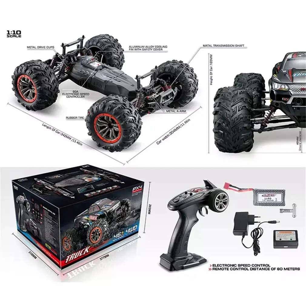 XLH 9125 4WD 1/10 высокоскоростной Электрический автомобиль с дистанционным