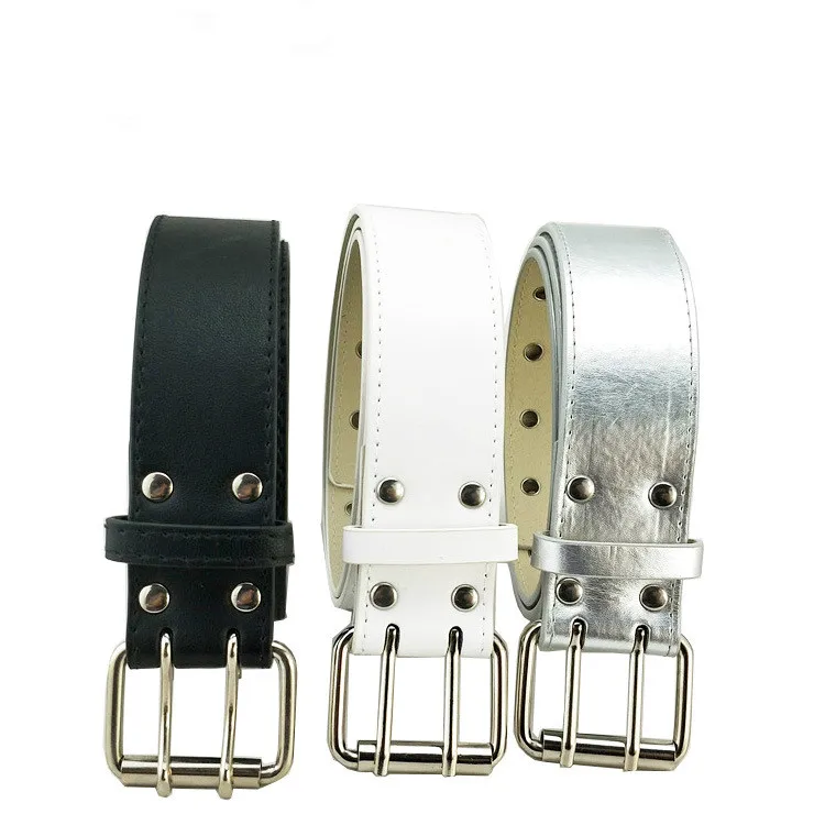 

Women Belt Imitation Leather Pin Buckle New Punk Wind Jeans Fashion Individual Decorative