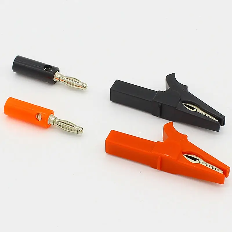 55 мм Аллигатор клип + штекер банана Пробник с 4 кабель со штекером типа банан