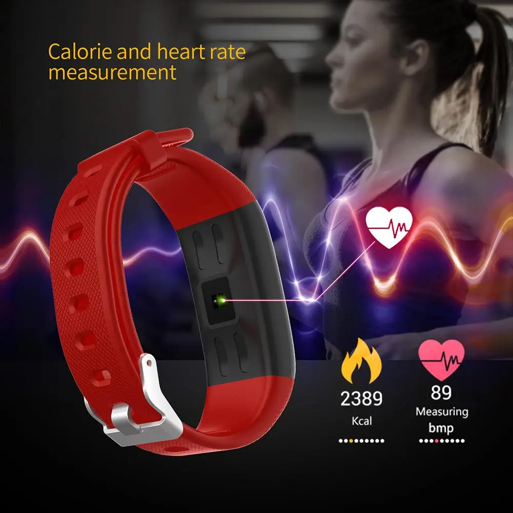

2020 New Smart Bracelet Waterproof Color Screen Multi-sports Bracelet Heart Rate Warning Fitness Tracker 4 Colors Wristband