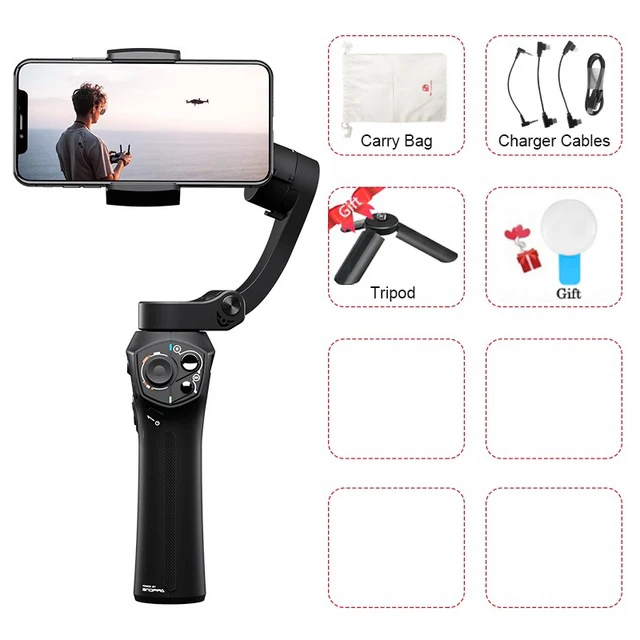 Snoppa Atom 3 оси ручной карданный складной карманный стабилизатор для iPhone X huawei p30 Gopro hero 7 PK Джи Осмо мобильный 2 - Цвет: Gimbal w Tripod
