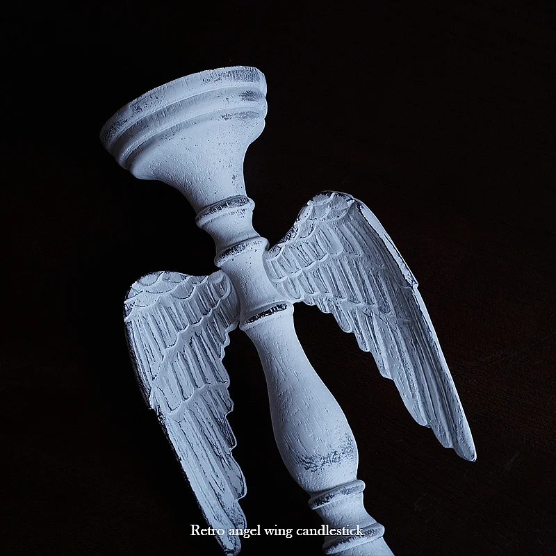 Скандинавский подсвечник в виде ангела Рождественский романтический стиле