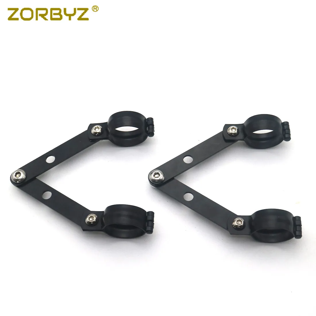 ZORBYZ черный Регулируемый металлический кронштейн для вилки 34 60 мм Harley Cafe Racer Bobber