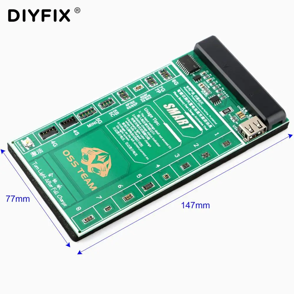 Быстрая зарядка и активация аккумулятора для iPhone 4-XS Max Samsung xiaomi Huawei китайские