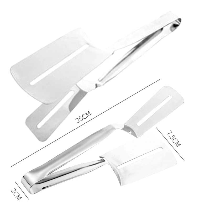 

Stainless Steel Barbecue Rack BBQ Tool Grilled Fish Steak Kitchen Utensils Easy To Clean And Reusable Spatula Food Tongs Cooking