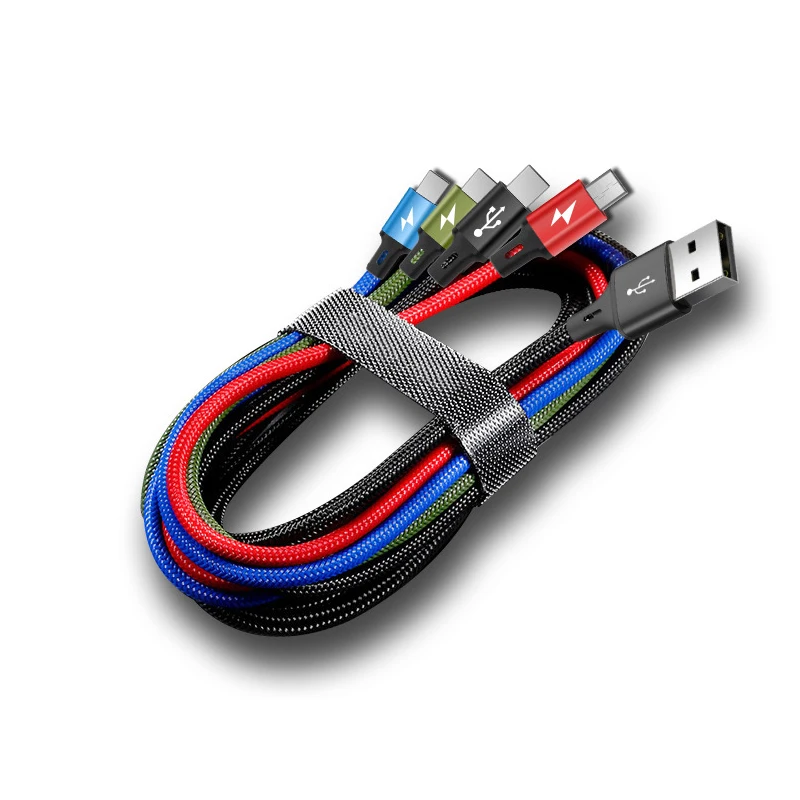 

4 в 1, USB-кабель для быстрой зарядки и передачи данных