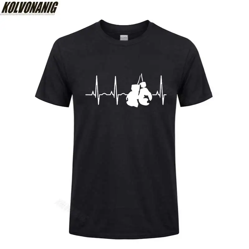 

Boxing Boxer Heartbeat Graphic Oversized T-Shirt Men Clothes Gift Cotton Short Sleeve Streetwear Funny T Shirt Harajuku Shirt
