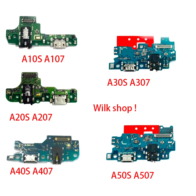 USB разъем для зарядки док станции гибкий кабель Samsung A10S A107 A20S A207 A30S A307 A40S A407 A50S A507 A70S