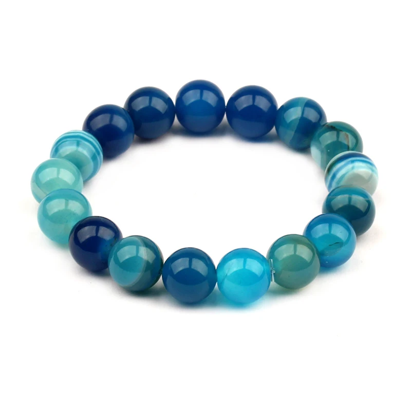 Мода натуральный камень любовь голубой жемчуг мечта полоса Ретро стиль шарм