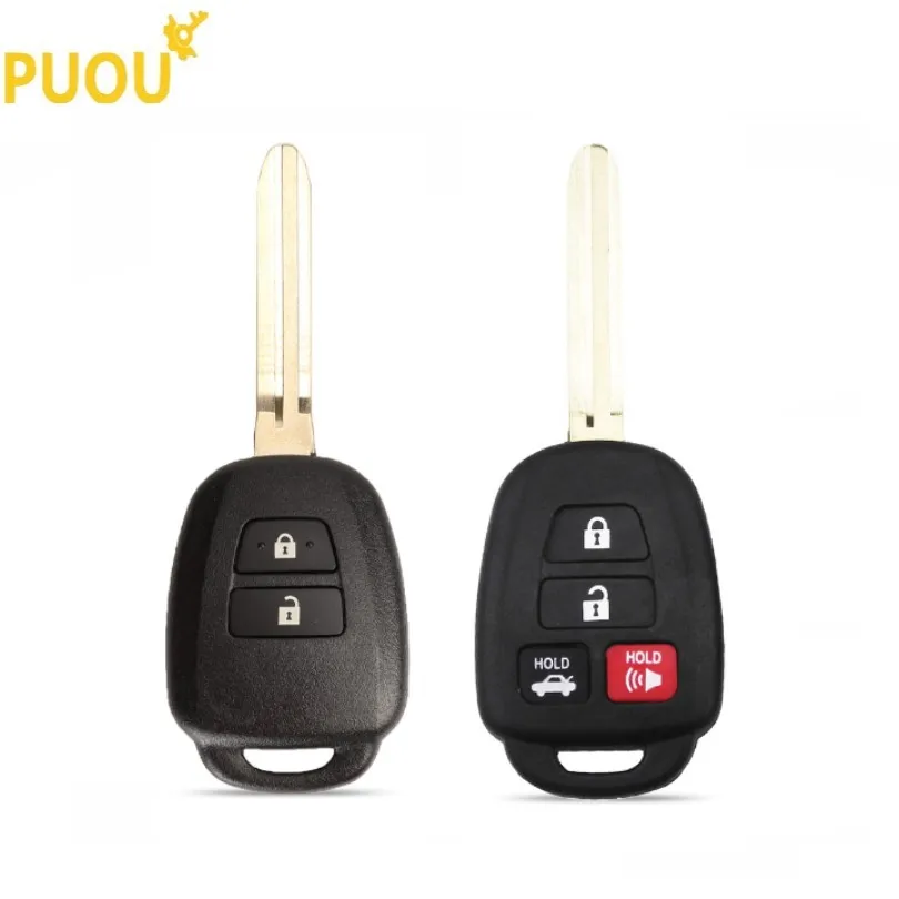2 4 кнопки брелок чехол для дистанционного ключа Toyota Corolla Camry Reiz New Vios RAV4 Crown Key без