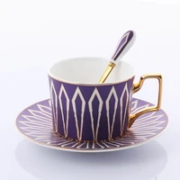 european style coffee cup set light wedding mate cup and luxury saucer spoon gift box porcelain tazas de cafe drinkware eb50bd