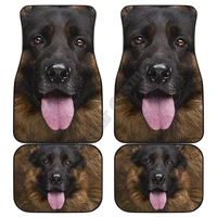 german shepherd car floor mats funny dog face 3d printed pattern mats fit for most car anti slip cheap colorful