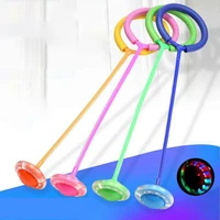 hs flash jumping rope ball kids outdoor fun sports toy led children jumping force reaction training swing ball child parent