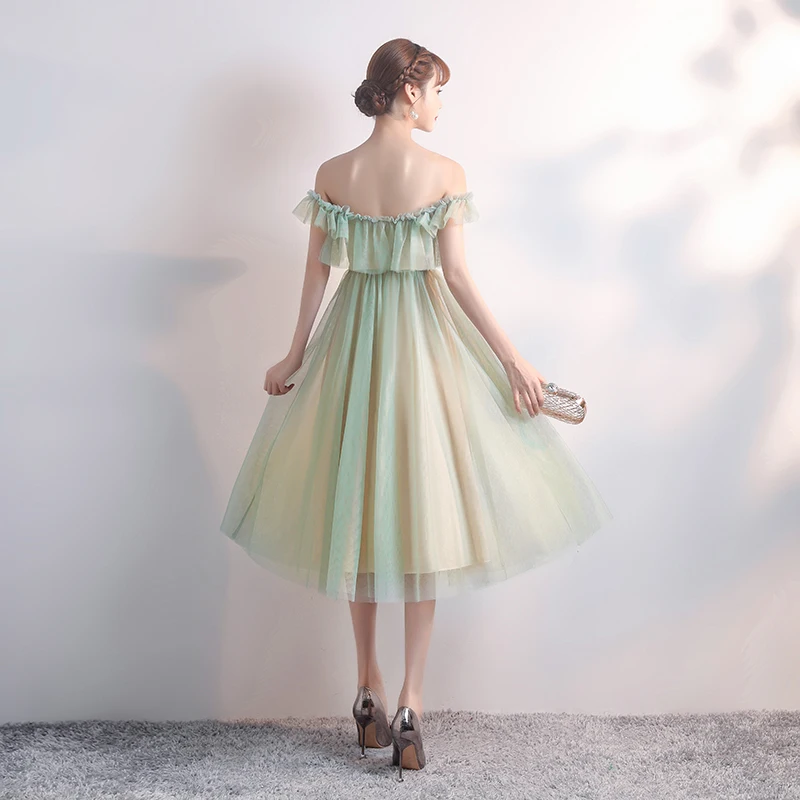 Платье с вырезом лодочкой без рукавов размера плюс Тюлевое платье подружки