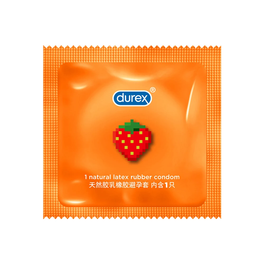 Durex клубника презервативы 56 мм Большой Размеры гладкая потворствовать способный