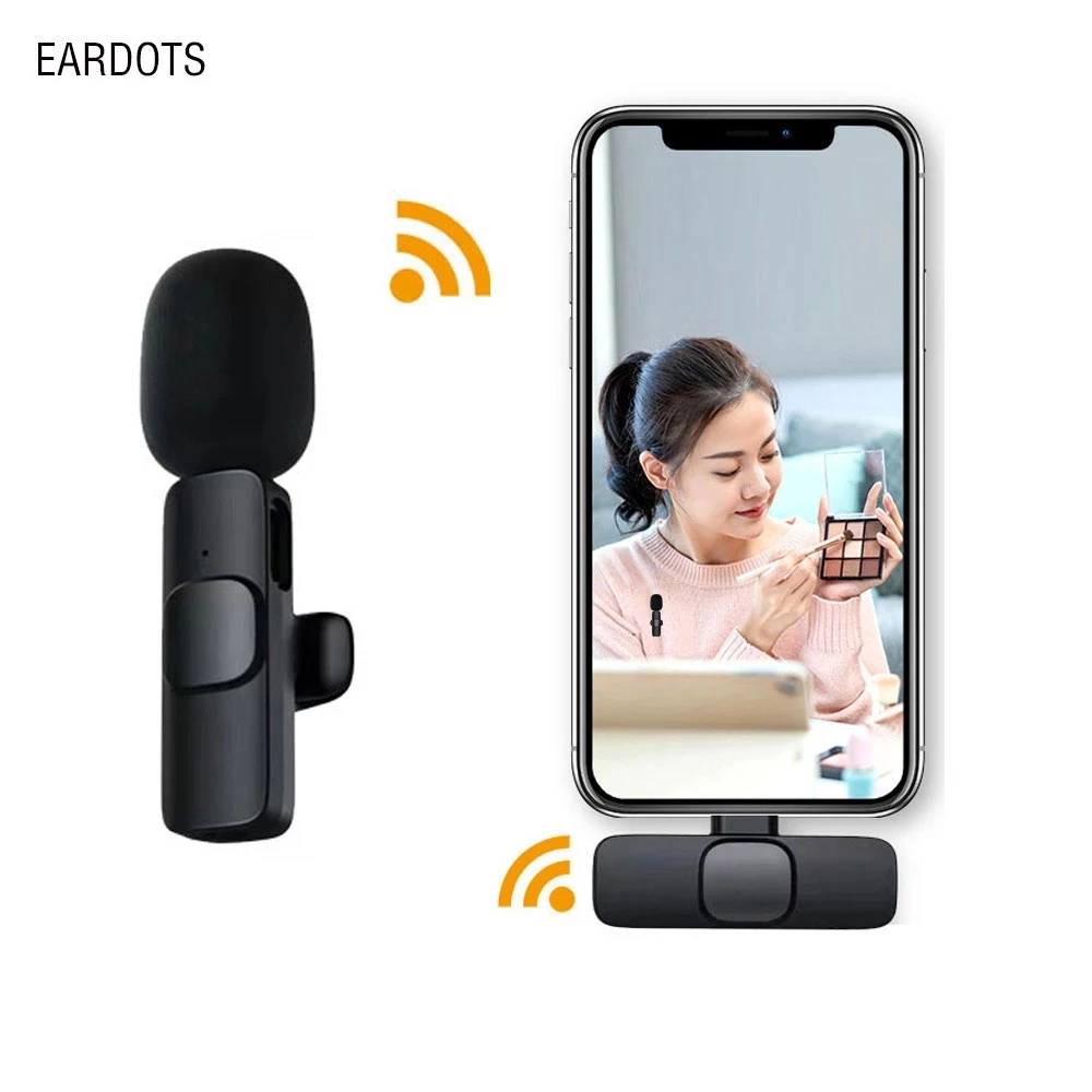 

New Mini Wireless Lavalier Microphone Portable Audio Video Recording Mic For IPhone Android Game Mobile Phone Camera