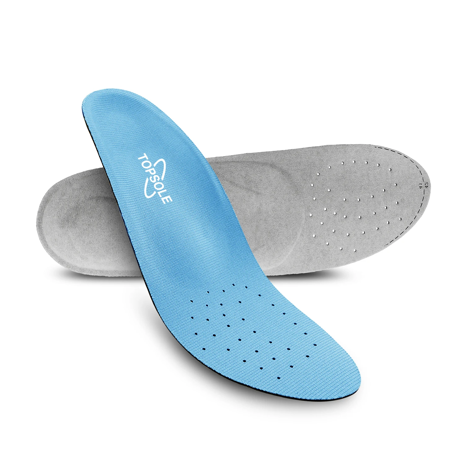 

Стельки Topsole с плоской стопой, ортопедические синие стельки с поддержкой свода стопы, фасциита, мужские и женские вставки, спортивные стельк...