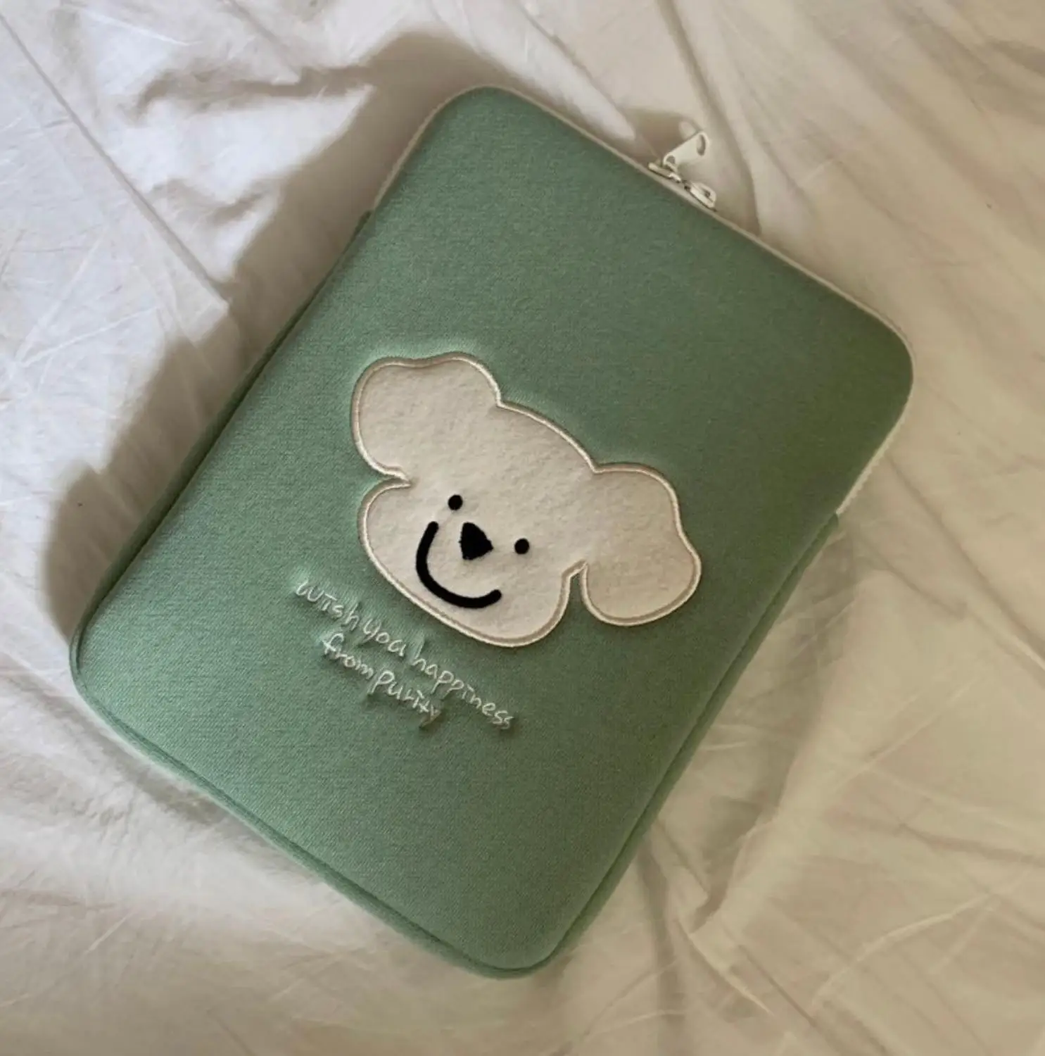 Чехол для планшета с вышивкой милого медведя из мультфильма ipad ноутбука 11 дюймов