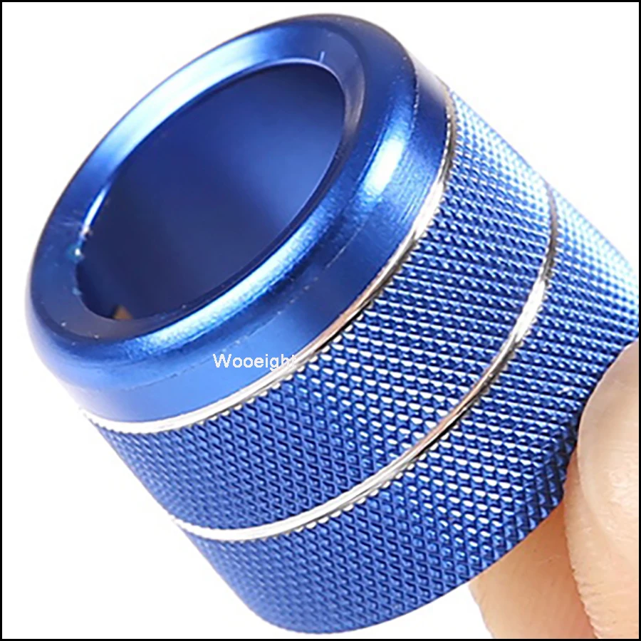 

Wooeight 3Pcs Aluminum Alloy Red Blue Control Radio Volume Knob Ring Stickers Cover Trim Fit for BMW 5 6 Series GT X3 2018 2019