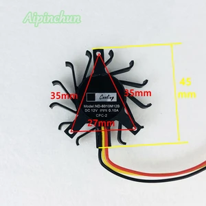 Aipinchun 3Pin для кулера POSITX, охлаждающий вентилятор ND-6010M12B 12V 0.10A 45mm 35*35*27mm, мягкий вентилятор маршрутизатора