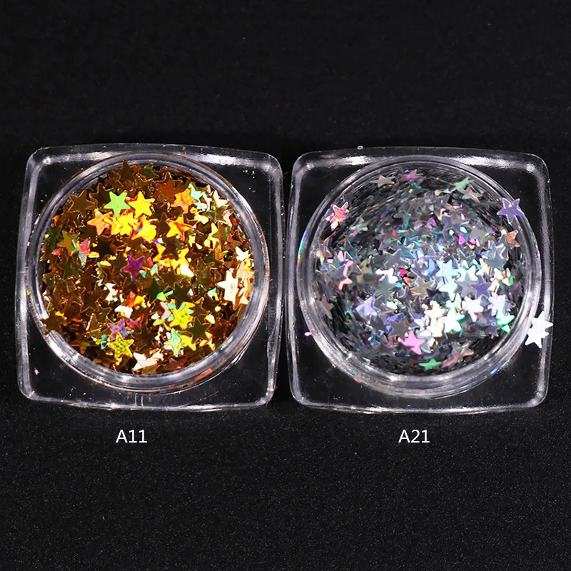 1 коробка для ногтей блестящие хлопья красочные блестки лак маникюра украшения
