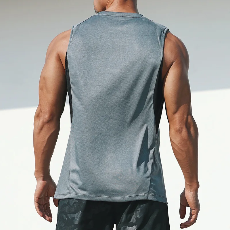 Мужская майка для бега мужчин летний спортивный жилет быстросохнущая рубашка