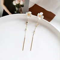 mihan s925 needle delicate jewelry flower earrings pretty design sweet temperament chain stic drop earrings for girl lady gifts