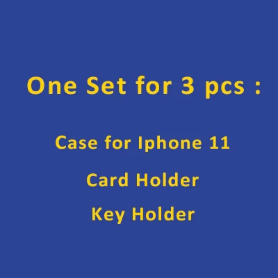 For Iphone 11 Hiram Beron роскошный подарочный набор кожаные аксессуары итальянский крокодил узор коровья кожа держатель для карт кошелек подарок на день рождения - Цвет: For Iphone 11