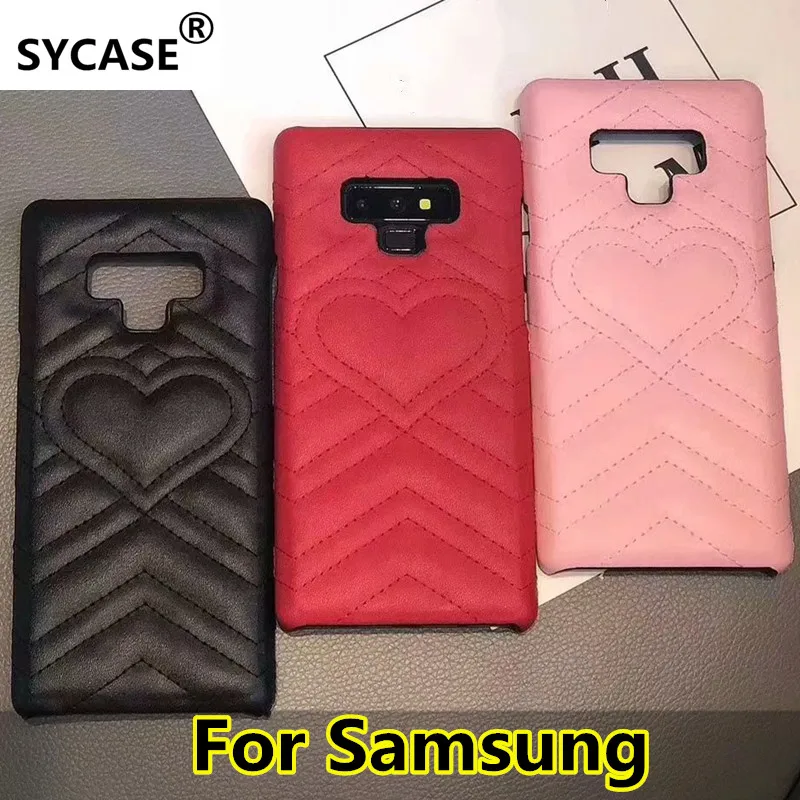 SYCASE роскошный GG кожаный чехол для телефона samsung S8 S9 S10 Plus Lite Note8 Note9 женский дизайнерский логотип Чехол