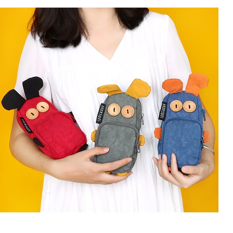 somebody patch toy pen bag pencil case cartoon cute rabbit wallet storage pouch for stationery phone school supplies a6364 free global shipping