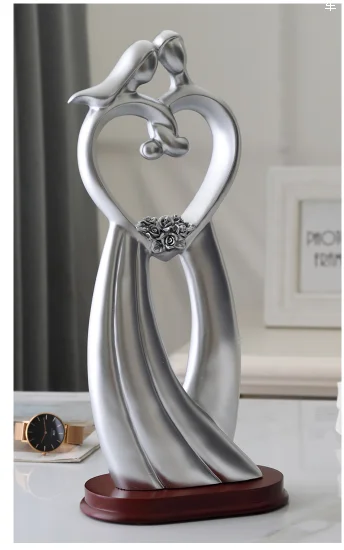 Свадебные подарки европейские смоляные скульптуры статуя украшения деревянные