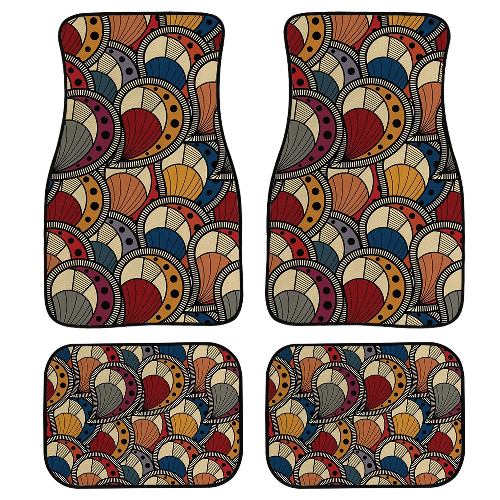 

Автомобильный напольный коврик PinUp Angel, полинезийские племенные принты 2021, новые автомобильные аксессуары, прочная защита интерьера автомо...