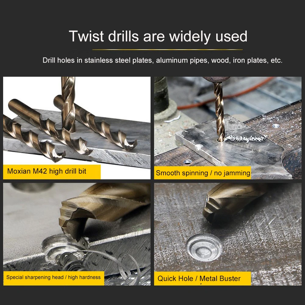 Набор битов для электродрели M42 из нитрида стали 1/4 черная дрель с шестигранным