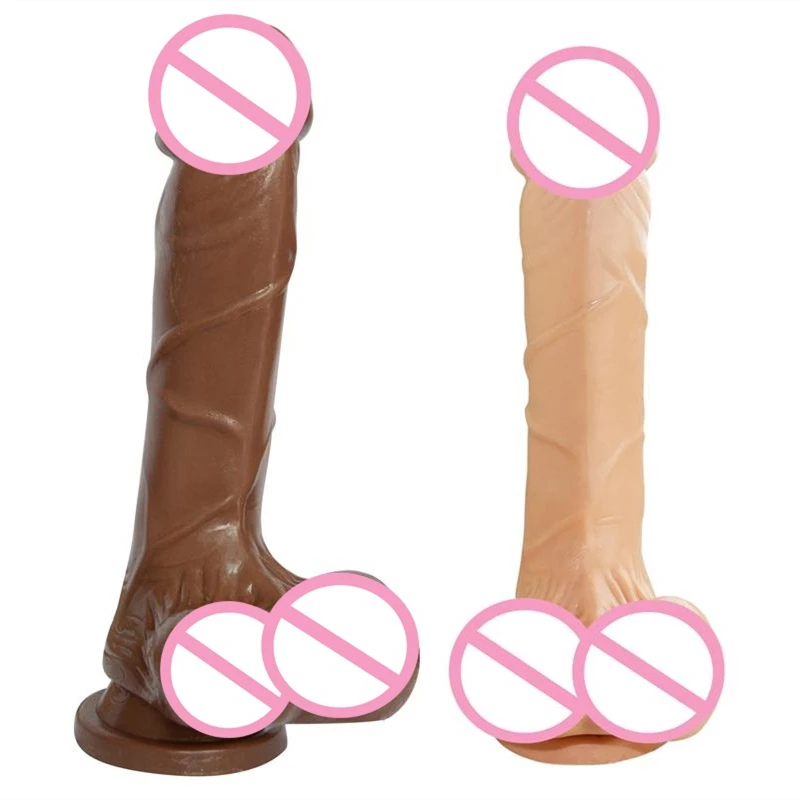 Fresh Long Dildos Big Size 25.1*4.9cm Large Dong Cock Huge Dildo Realistic Dick Adult Women Erotic Insert Sex Products | Красота и