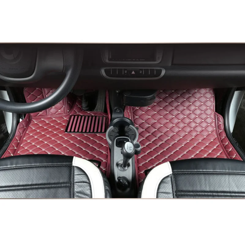 

Кожаный коврик для салона автомобиля, напольный коврик для smart fortwo 2007 2014 2013 2012 2011 2010 2009 w451 2008, аксессуары