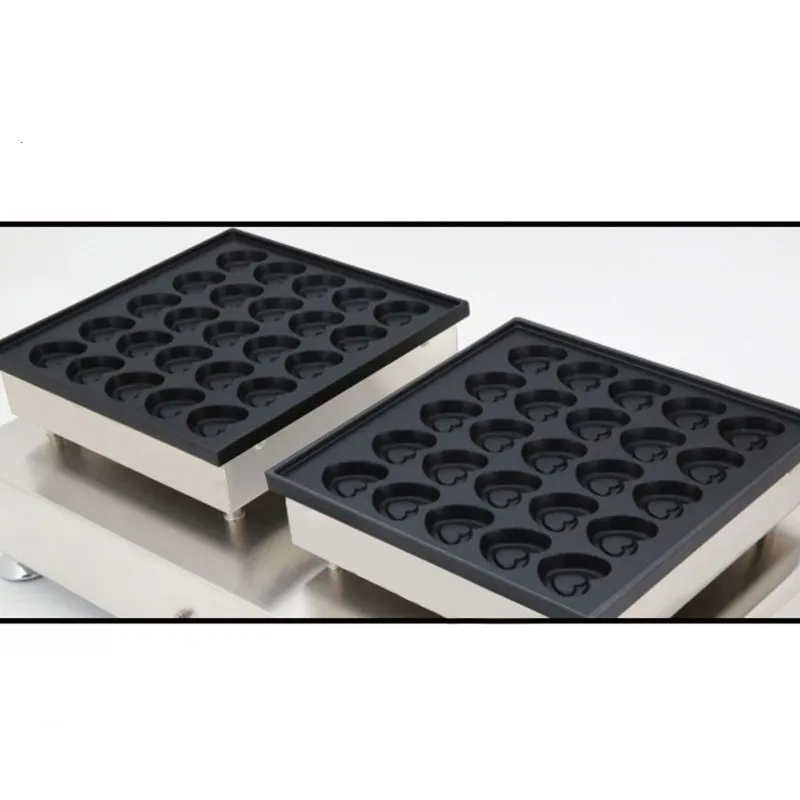 Snack Food Heart Shape Waffle making Machine 50 Hole Muffin Equipment Iron Stroopwafel Maker Price | Бытовая техника