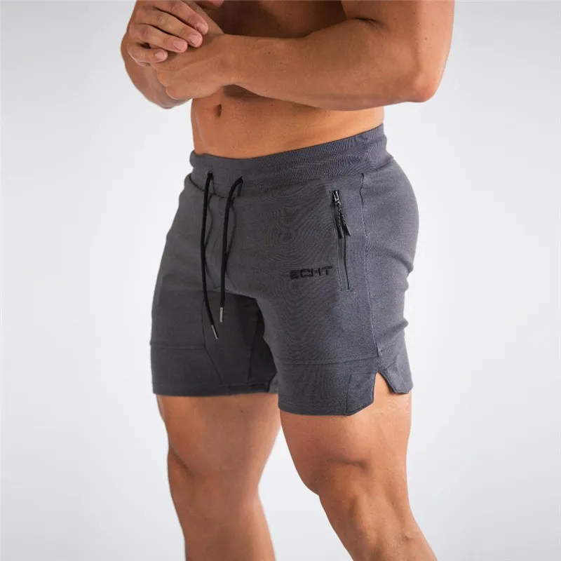 

Men Summer mesh Running Shorts Men Brand New gym Shorts 2020 Solid Breathable Elastic Waist Jogger quick-drying sport shorts men