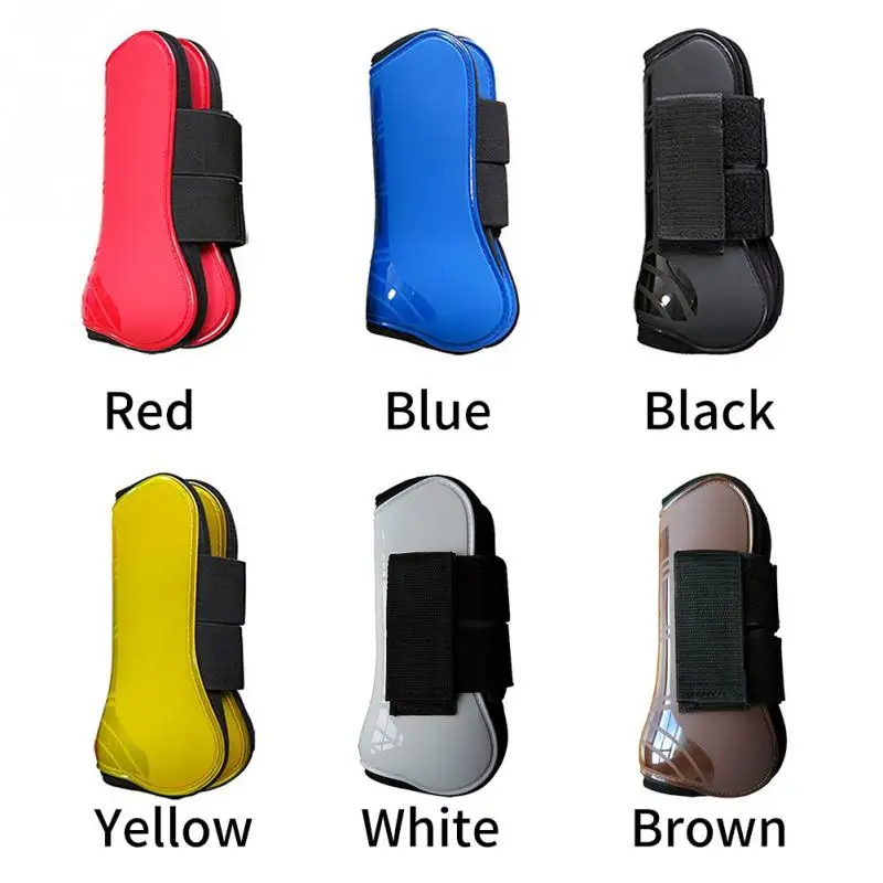 4 шт. амортизирующая Защита ног ПУ оболочка для верховой езды сухожилия ботинок