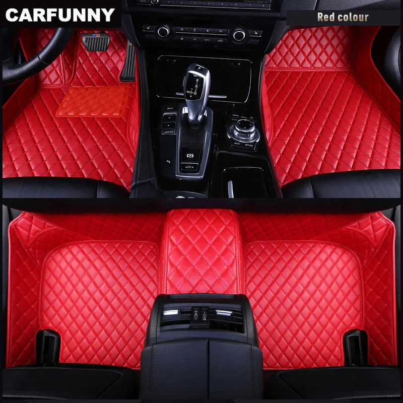 CARFUNNY водонепроницаемые автомобильные коврики для dodge ram 1500 honda civic 4d w639 mercedes w169 Автомобильные ковры автомобильные аксессуары