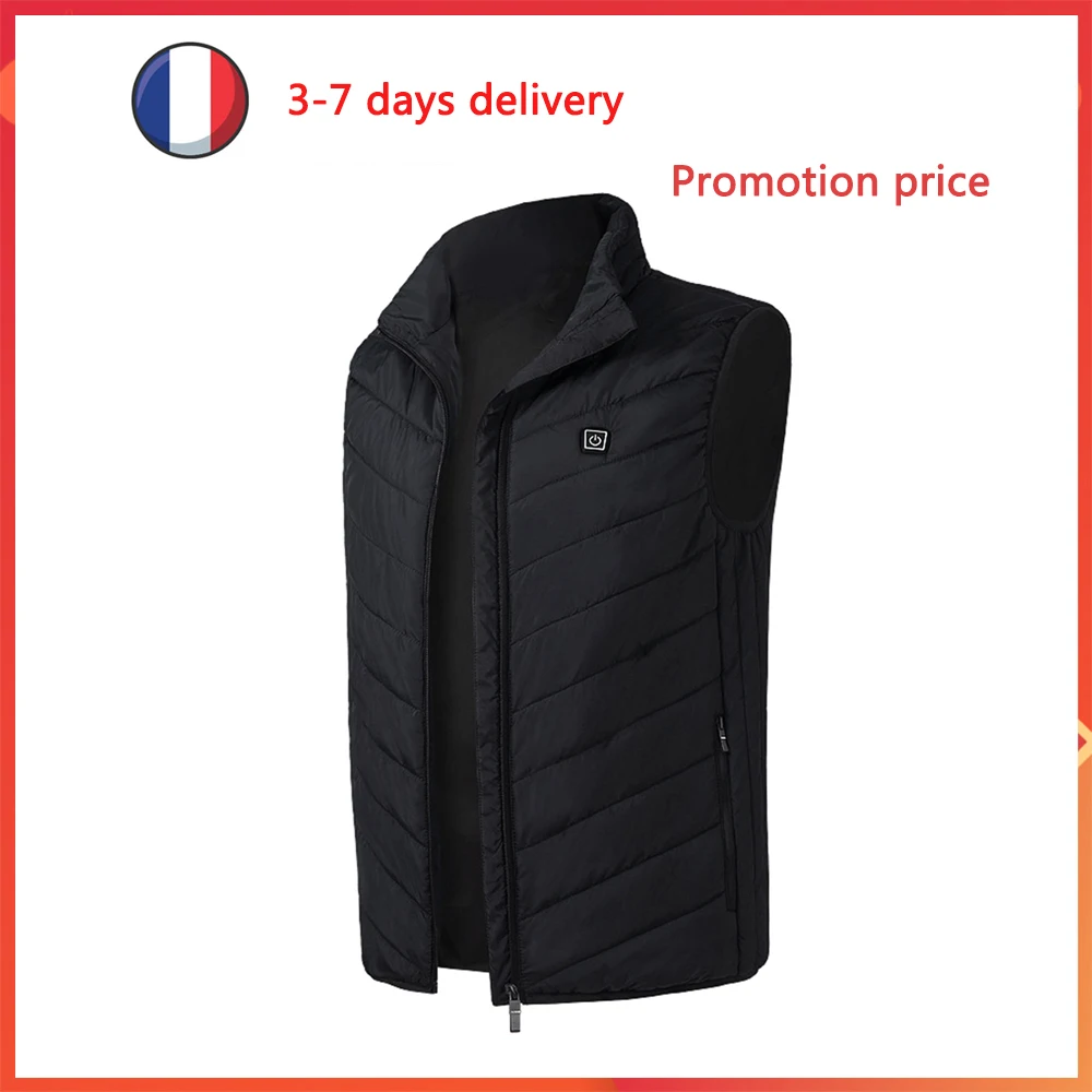 Уличный жилет с электрическим подогревом USB-подогревом зимняя теплая ткань