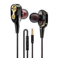 in ear earbuds earphones dual dynamic earphones with microphones strong bass and noise reduction control earphones and mobile p