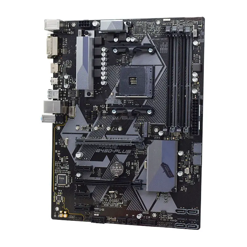 Материнская плата ASUS PRIME B450-PLUS AM4 B450 поддержка Ryzen 5 5600g 3600 процессоров DDR4 64 Гб 3200 МГц