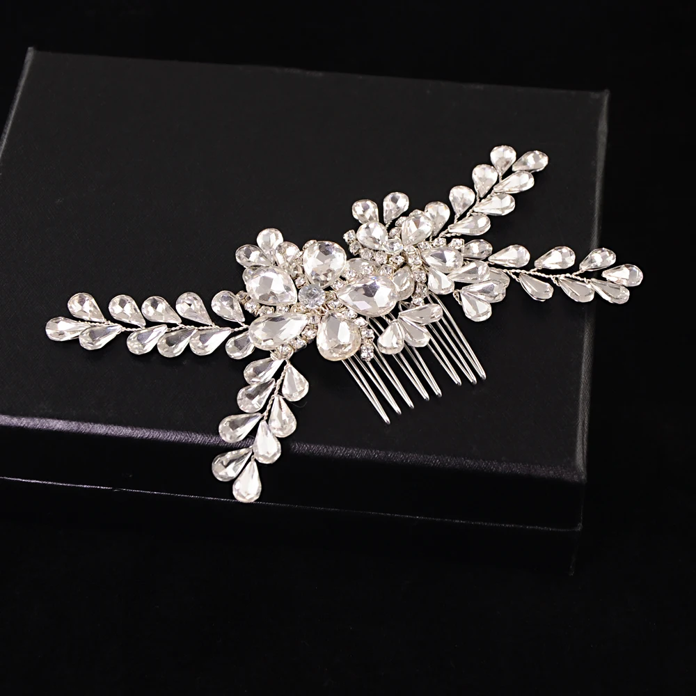 ZMHP241 роскошные свадебные аксессуары для волос Свадебная расческа головная