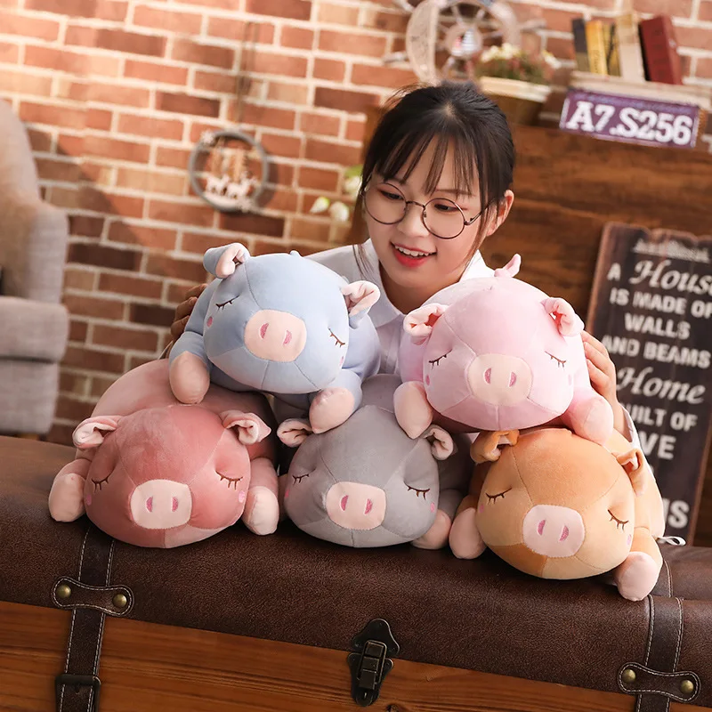 

Новый стиль, 5 цветов, 25-45 см, милая мягкая набивная кукла, полностью набивная свинка, эластичные свинки, плюшевая игрушка, эмоциональный пода...